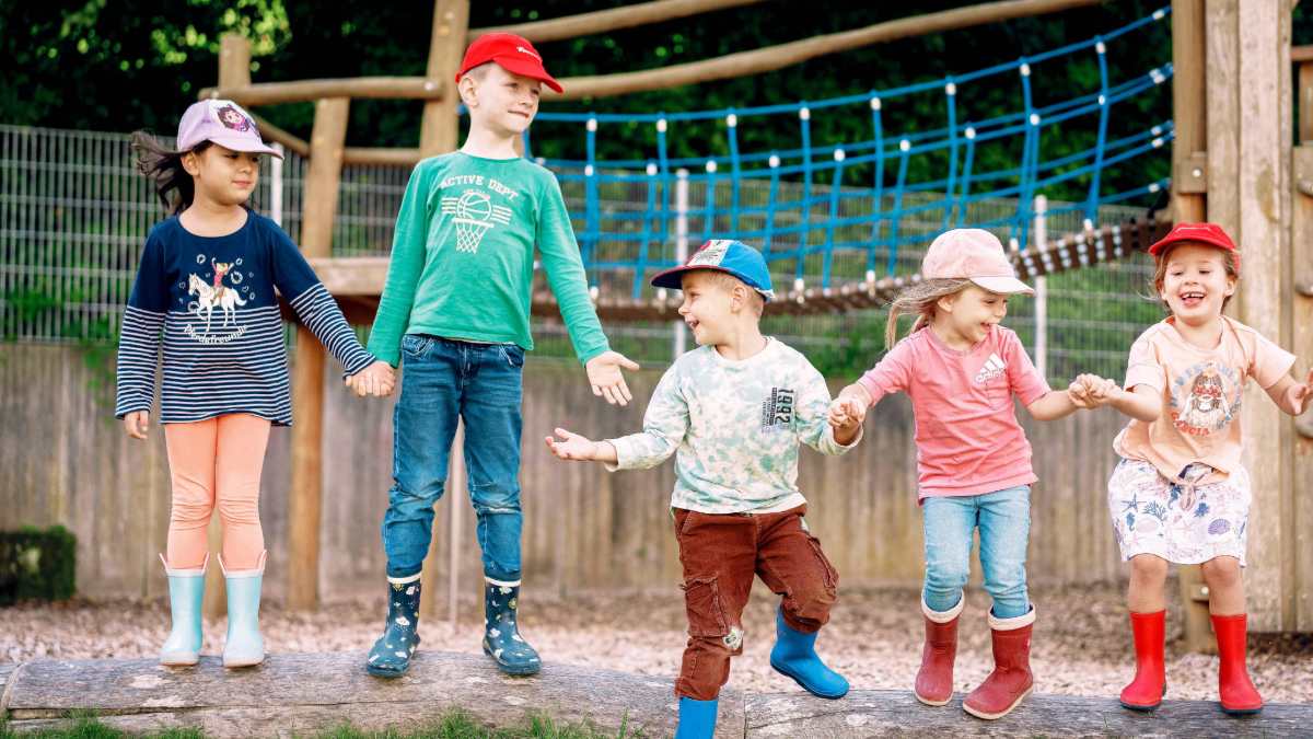 Kinder einer Lernwelten Kita