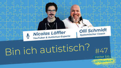 
		Autist Nico Löffler und Podcast Host Olli Schmidt
	
