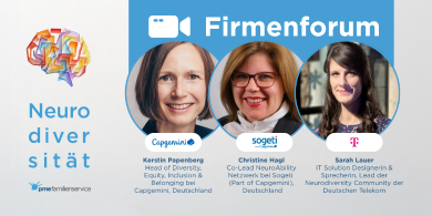 
		Sarah Lauer (Deutsche Telekom IT GmbH), Kerstin Papenberg (Capgemini Deutschland) & Christine Hagl (Sogeti, Part of Capgemini, Deutschland).
	
