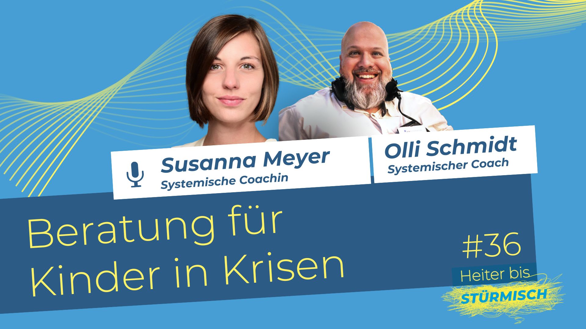 Zu sehen sind Coachin Susanna Meyer und Podcast-Host Oliver Schmidt