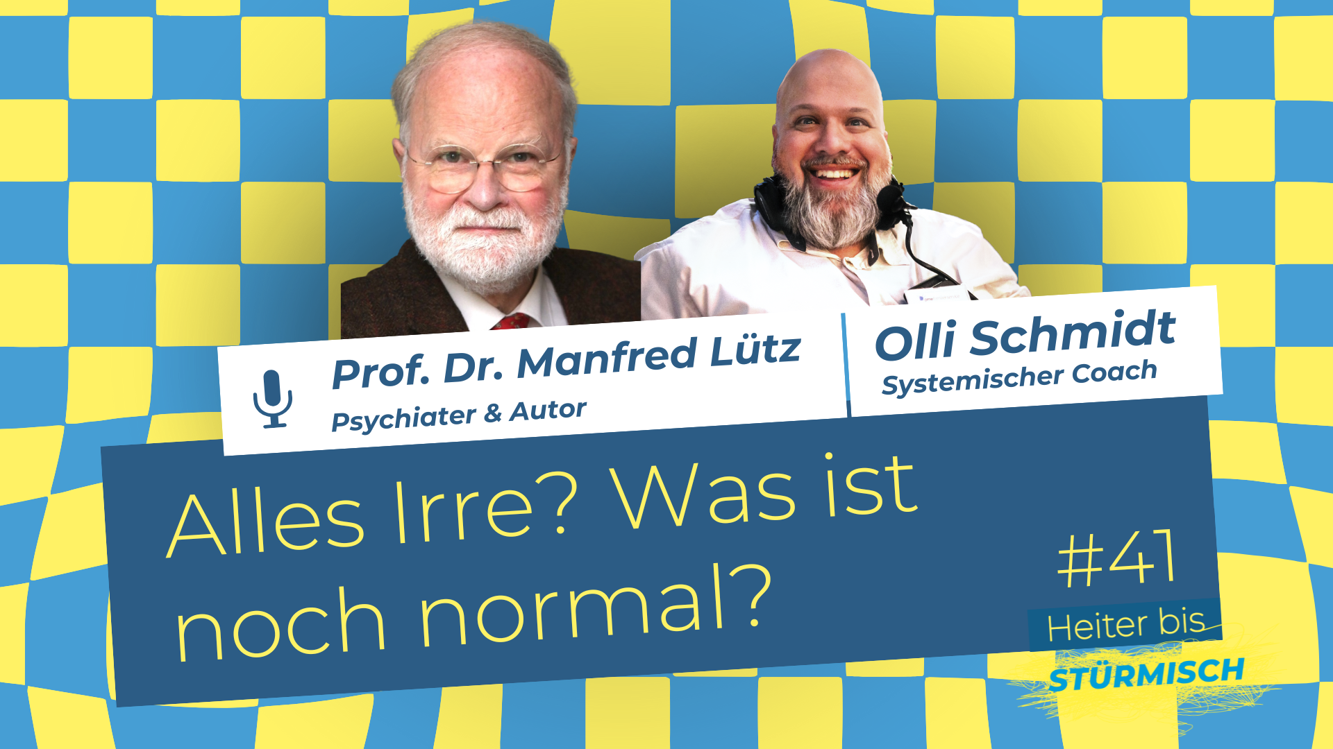 Zu sehen ist Dr. Manfred Lütz und Podcast Host Oliver Schmidt